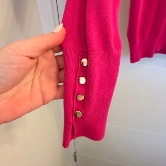 Zara Plain Knit Pink Turtleneck - Picture 2 of 9